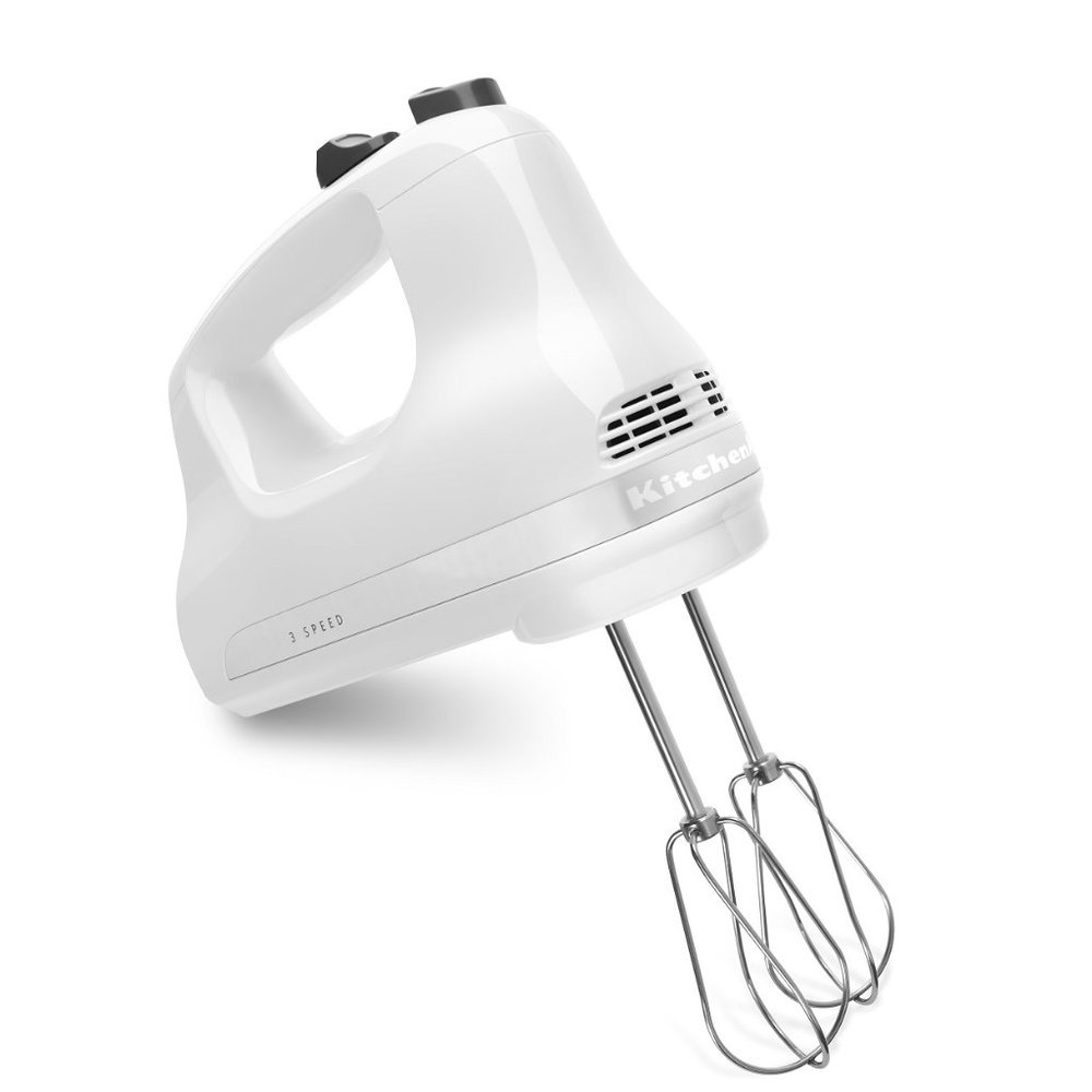 new in box WHITE KitchenAid 5-Speed Hand Mixer Model KHM512WH